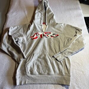 Supreme Delta Logo Hoodie Grey 2019 Mens Large Made in Canada V-Cut Neck